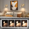 KELUOLY Battery Operated Wall Lights Set of 2, Wireless Battery