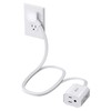 Extension Cord 3ft SUPERDANNY Mini Power Strip Ultra Right Angled