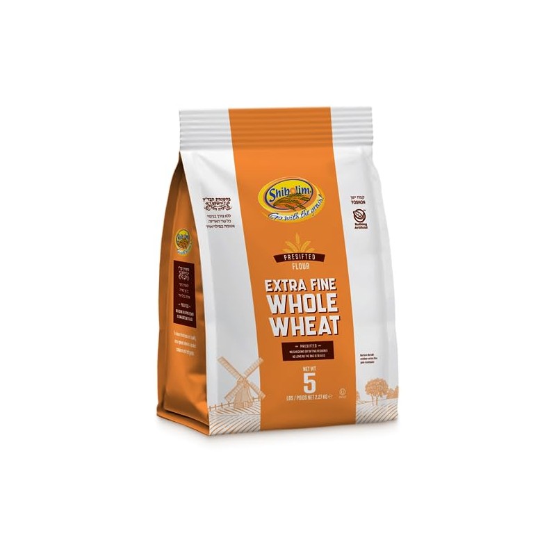 Shibolim 100% Extra Fine, Whole Wheat Flour 80oz (5lb) |