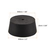 sourcing map Rubber Tapered Plug 48mm to 56mm with Hole