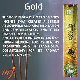 Original Satya Nag Champa Gold Incense Sticks | with M&J incense sticks holder | x4 pack | for Aromatherapy, Spa, Yoga, Weddings, Meditation, Healing, Positivity and Relaxation