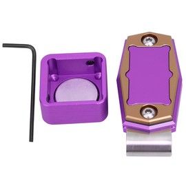 Tip Chalk Holder, Billiard Chalk Case Magnetic with Fixed Clip for Billiards Accessories for Billiard(Purple)