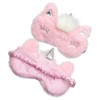 Mikinona 2Pcs Plush Eye Covers Cartoon Blindfolds for Adults Comfortable