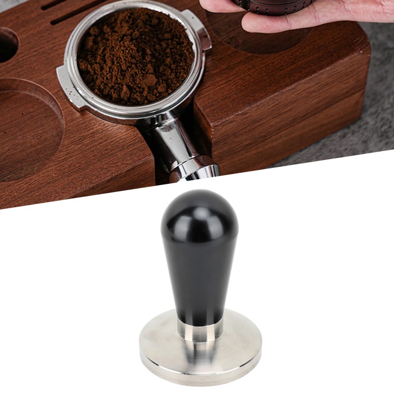 58mm Coffee Tamper Aluminium Alloy Ergonomic Handle Consistent Compression Coffee