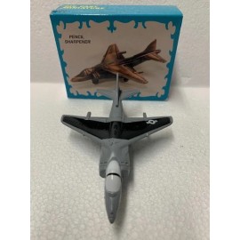 HARRIER JET GREY DIE CAST METAL COLLECTIBLE PENCIL SHARPENER NEW / BOX