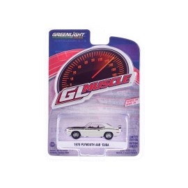 DCD 1970 Plymouth AAR Barracuda Alpine White with Stripes "GreenLight Muscle" Series 29 1/64 Diecast Model Car by Greenlight