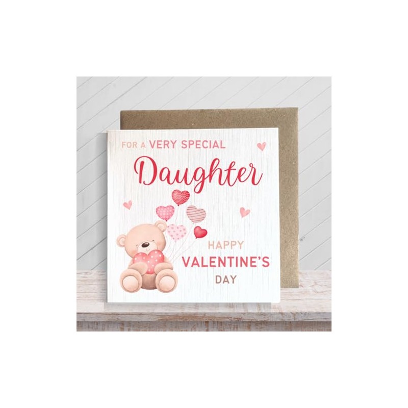 Second Ave Daughter Valentine's Day Bear Square Valentine's Day Greetings
