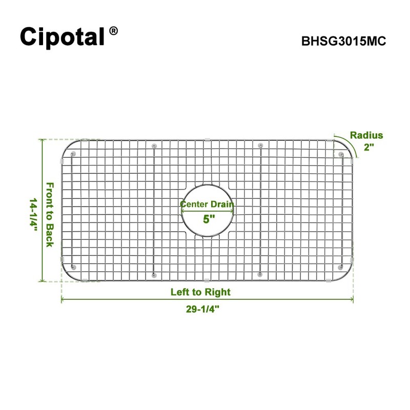CIPOTAL 29.2 in. x 14.2 in. Centre Drain Kitchen Sink