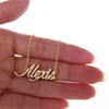 HUAN XUN Megan Script Name Necklace Bracelet Initial in Golden