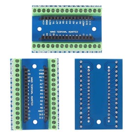 Funsto 3pcs V3.0 Controller Terminal Adapter Expansion Board Nano IO Shield Simple Extension Plate for Arduino AVR ATMEGA328P