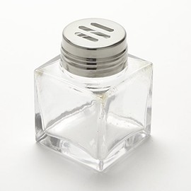 American Metalcraft GSS6 Square Glass Shaker, 6 oz., Slotted Top