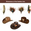 12PCS Hat Feathers, Peacock Feather for Fedora Hats, Pheasant Feathers