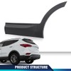 PIT66 Matte Black Rear Left Door Lower Molding Door Garnish