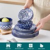vancasso SELENE Plates and Bowls Set for 4, 12 Pieces