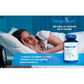 60 Capsulas, 8 Compuestos de Magnesio Premium, (Treonato, Aspartato, Bisglicinato, Citrato, Glicinato, Taurato, Malato, Óxido) 3 PACK