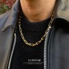 LUXSTAR Women's U-Link Chain Necklace, Hypoallergenic, Stainless Steel, 45 cm,
