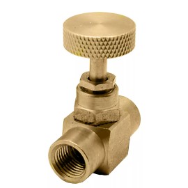 DuraChoice 1/4" Brass Needle Valve - Female to Female NPT, 600 PSI WOG
