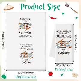 FZkuozougedd Funny Joked Kitchen Towels - 2Pcs Funny Wacky Hand Towels Kitchen Ware Quote Dish Absorbent Drying Cooking Baking Dishcloth Tea Bathroom Decor Christmas Birthday Housewarming Gift #B