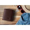 Stealth Mode Cartera RFID de Cuero Para Hombre, Triple Pliegue,