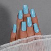 KQueenest Light Blue Press On Nails Long Square - Summer