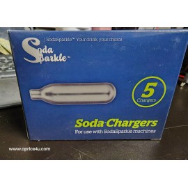 SodaSparkle CO2 SodaSparkle soda chargers 5 Pack for Original and Eco
