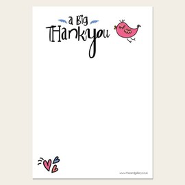 Tweet Tweet - Thank You Note Sheets & Envelopes - Pack of 20