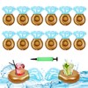ROSUN 12Pack Ring Inflatable Drink Holder, Drink Floaties Floats Cup