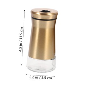 Ipetboom 2Pcs Reusable Spice Bottles Salt Pepper with Design for Kitchen Condiments Jars for Sugar Salt and Seasoning Storage