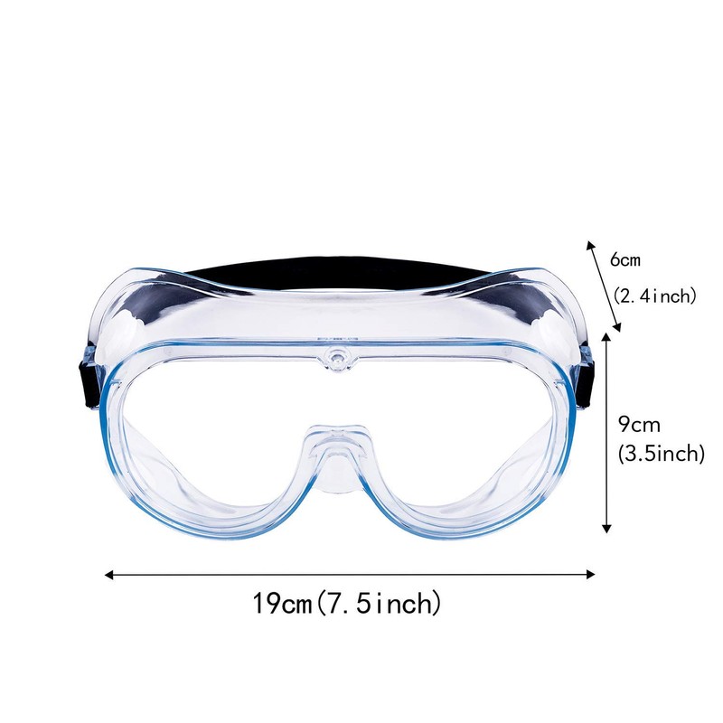 YunTuo 2 pack Safety Goggles, Adjustable,Lightweight Anti-Fog Protective Safety Glasses,