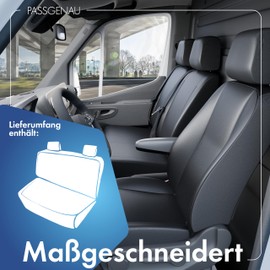 Walser Car Seat Covers Transporter Fit, Anthracite, Compatible with VW T6