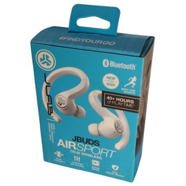 InEar JLab JBuds Air Sport True Wireless In-Ear Earbuds New White ~FACTORY SEALED~