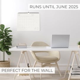 Beautiful 2025-2026 Wall Calendar - Runs from June 2025 until December 2026 – 14.5"x11.5" Office Wall Calendar for Easy Organizing