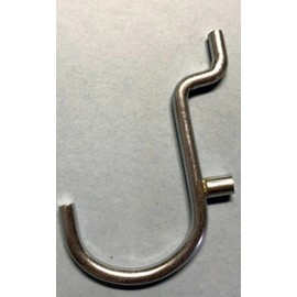 Hillman Brand (10 Pack) 1" Jumbo 'J' Metal Peg Garage Hanger Hooks. 1/8 to 1/4 Inch Pegboard