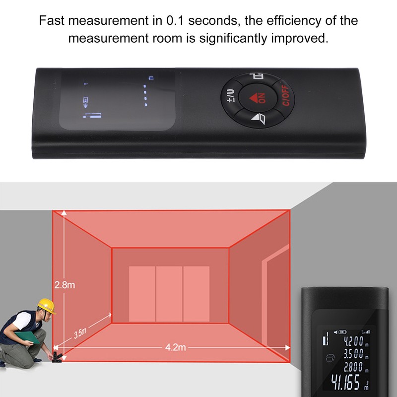 40m Laser Distance Meter Mini Infrared Rangefinder Distance Measuring Equipment