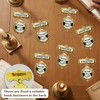 8 Pack Church Greeter Badges Multipack, Pin Back Gold Tone