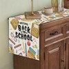 GAGEC Welcome Back to School Table Runner Books Pencil Glasses