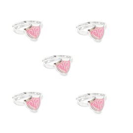 One Moment In Time H14P Adjustable Pink Ring 5 Pack Mormon LDS CTR