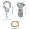 X AUTOHAUX 14mm ID 8mm OD M14x1.5 Banjo Fitting Adapter