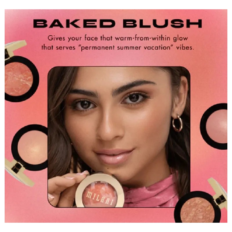 Rubor Milani Baked Blush Luminoso Satinado Vegano Cruelty Free