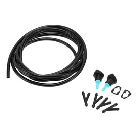 INFINAUTO Windshield Washer Nozzle Kit, Front Windshield Spray Nozzles Wiper Spray Washer Jet No.05303834AB for Jeep Patriot 2008-2016 Black Blue, 1 Set