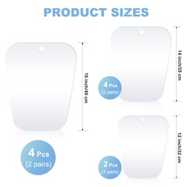 Ruisita 10 Pieces (5 Pairs) Boot Shaper Form Inserts Boots Tall Support for Women and Men…, Clear, 14 Inches