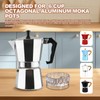 DITOSH Moka Pot Dosing Funnel Transparent Mocha Dispenser Precise Volume