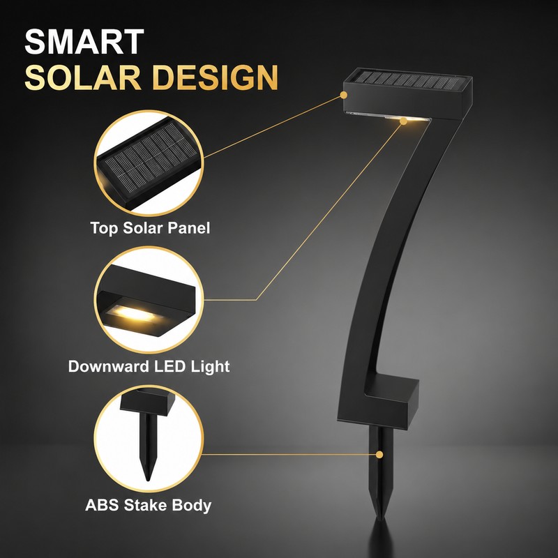 Solar Garden Lights for Outdoor Pathways – IP65 LED Spotlights