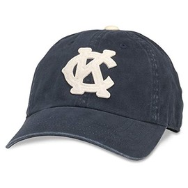 AMERICAN NEEDLE Archive Negro League Team Vintage Baseball Dad Hat, Kansas City Monarchs, Navy