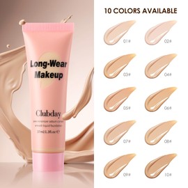 Clubday Liquid Foundation Full coverage Long-Lasting Buildable Weighless Foundation Cream Active Wear Color Stay Makeup-08