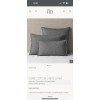 Restoration Hardware RH Restoration hardware ESMÉ COTTON-LINEN KING SHAM twilit