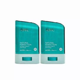 AHC 내추럴 퍼펙션 더블 쉴드 선스틱 (초록색) 22g (SPF50+) 2개 AHC Natural Perfection Double Shield Sun Stick (Green) 22g (SPF50+) 2pcs