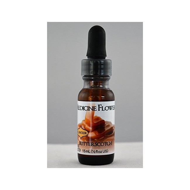 Medicine Flower Flavor Extract Natural Butterscotch Culinary Use 1 oz.