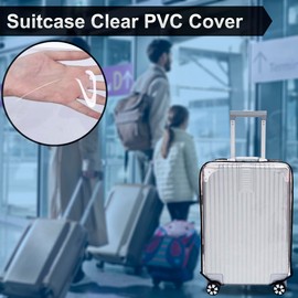 Bodyplus Suitcase Luggage Cover, Transparent Clear PVC Luggage Protector - Waterproof, DustProof and Scratchproof Protective Covers for Wheeled Trolley Case, Baggage (28 Inches)