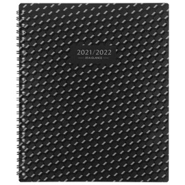 AT-A-GLANCE Academic Planner 2021-2022, AT-A-GLANCE Monthly Planner, 7" x 8-3/4", Medium, for School, Teacher, Student, Elevation, Black (75127P05)